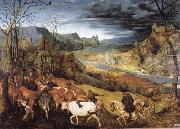 Return of the Herd BRUEGEL, Pieter the Elder